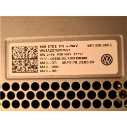 5K7035200L VW Radio Composition Touch CD SD Bluetooth Jetta / 163